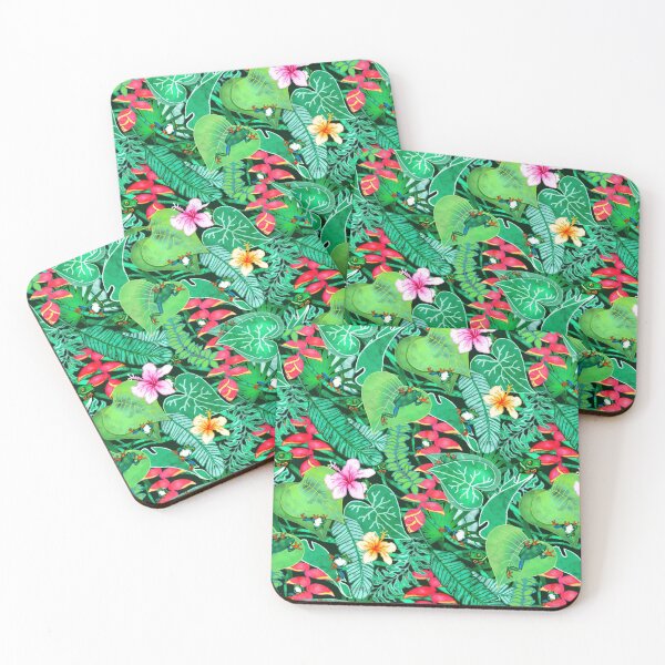 Item preview, Cheerful Tree Frogs in Lush Australian Greenery  designed and sold by Perrin Le Feuvre.