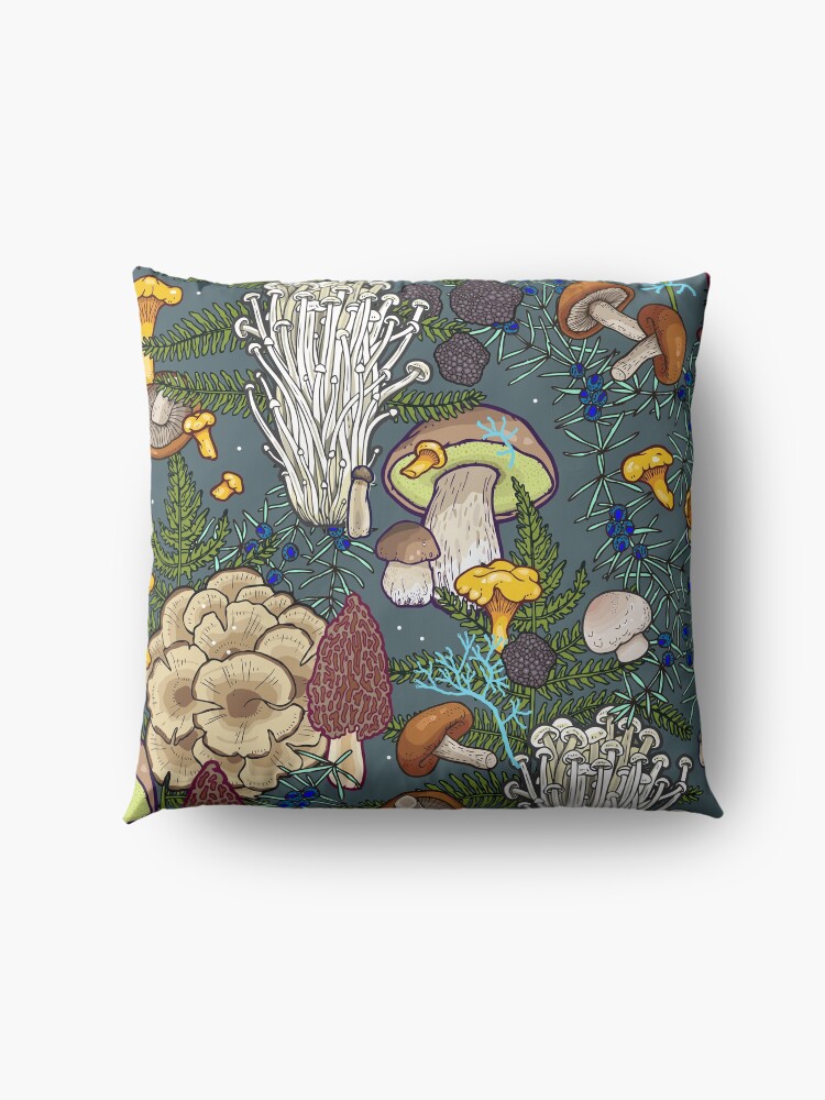 Alternate view of mushroom forest Floor Pillow