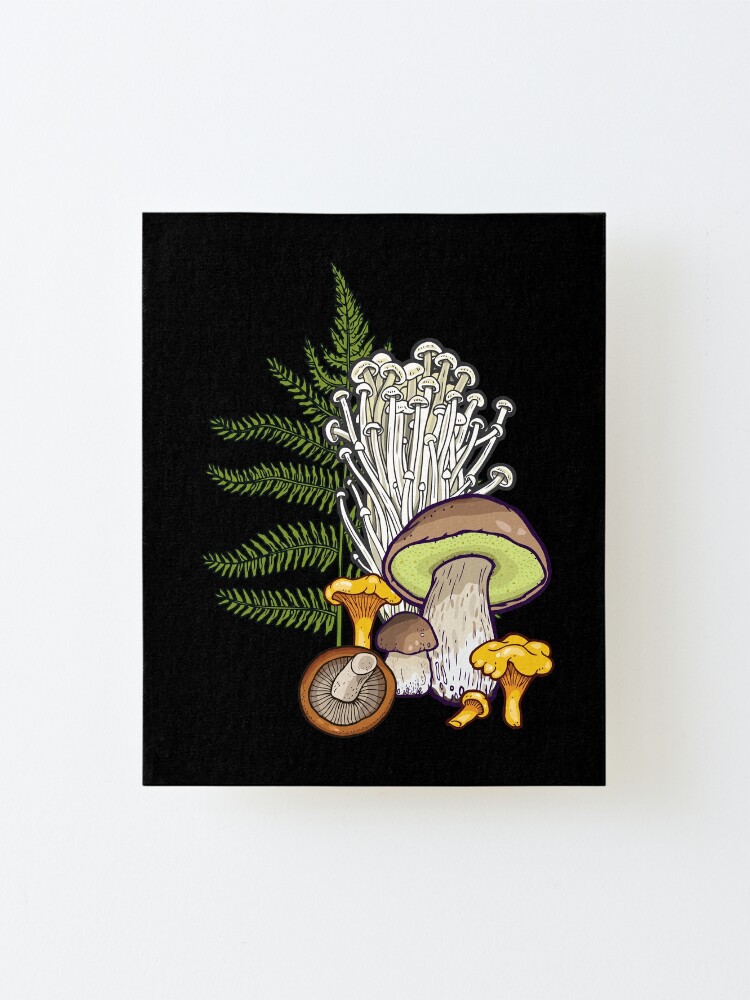 Alternate view of mushroom forest Mounted Print