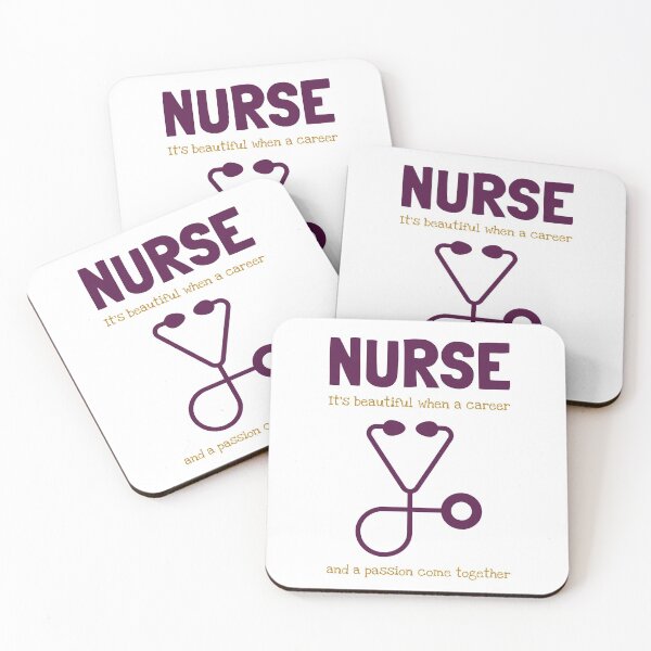 Item preview, Nurse - career and passion combined designed and sold by NerdySherds.