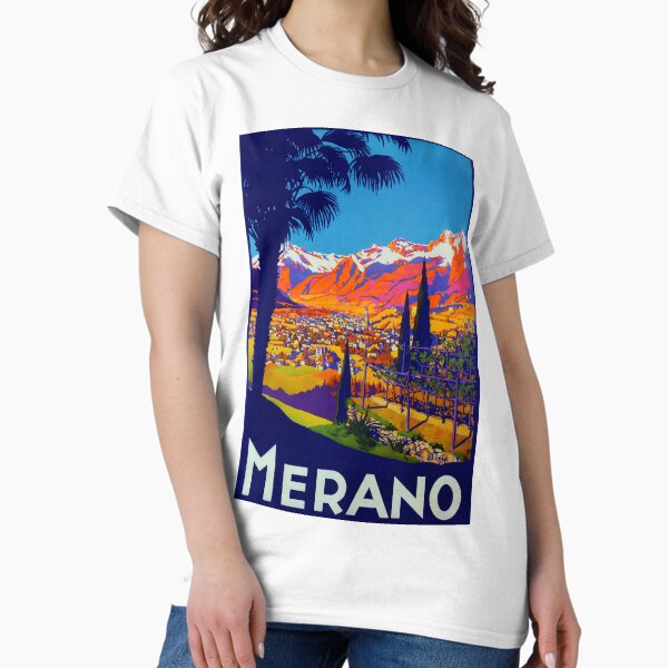 Item preview, Merano vintage travel poster designed and sold by stickart-marek.