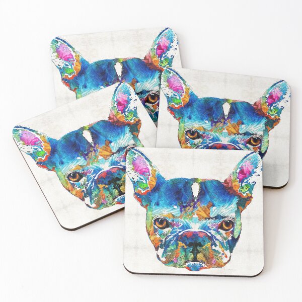 Item preview, Colorful French Bulldog Dog Art By Sharon Cummings designed and sold by Sharon Cummings Art.