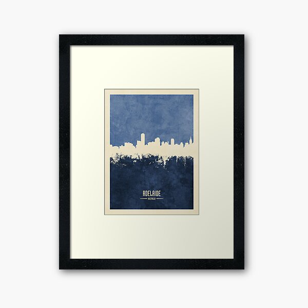 Item preview, Adelaide Australia Skyline designed and sold by ArtPrints.