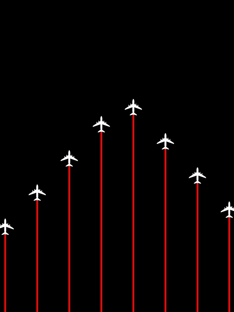 Vintage Style Retro Summer Stripes Airplanes 11 by OmegaAlpha