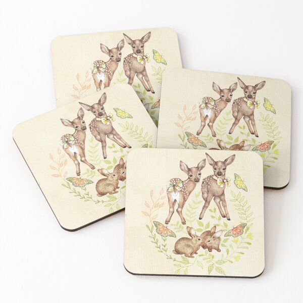 Item preview, Whimsical Forest Fawns & Rabbits  designed and sold by Perrin Le Feuvre.