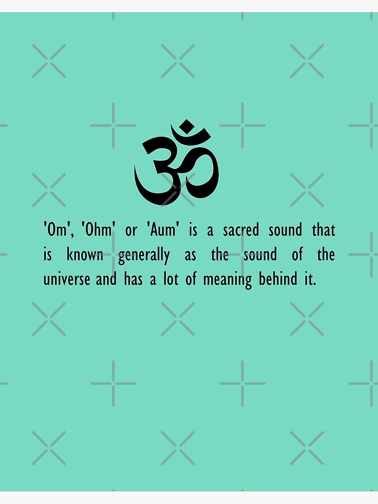 Yoga the om sound definition | Art Board Print