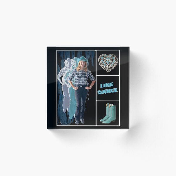 Dance series - Line Dance Acrylic Block