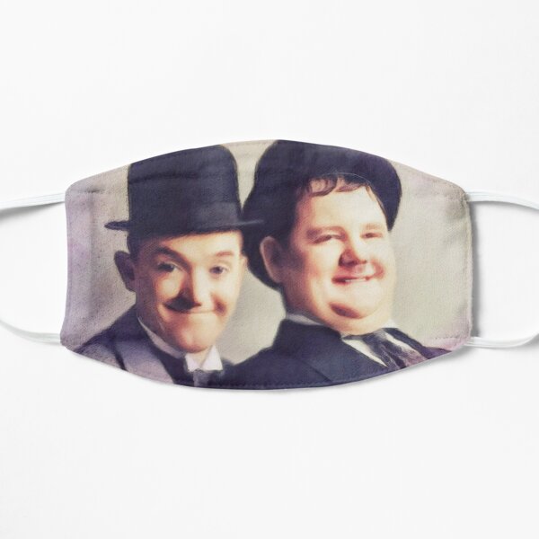 Download Laurel And Hardy Face Masks Redbubble PSD Mockup Templates