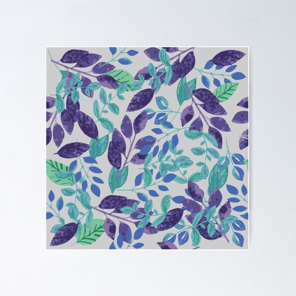 Item preview, Watercolor Leaves on Grey designed and sold by harpleydesigns.