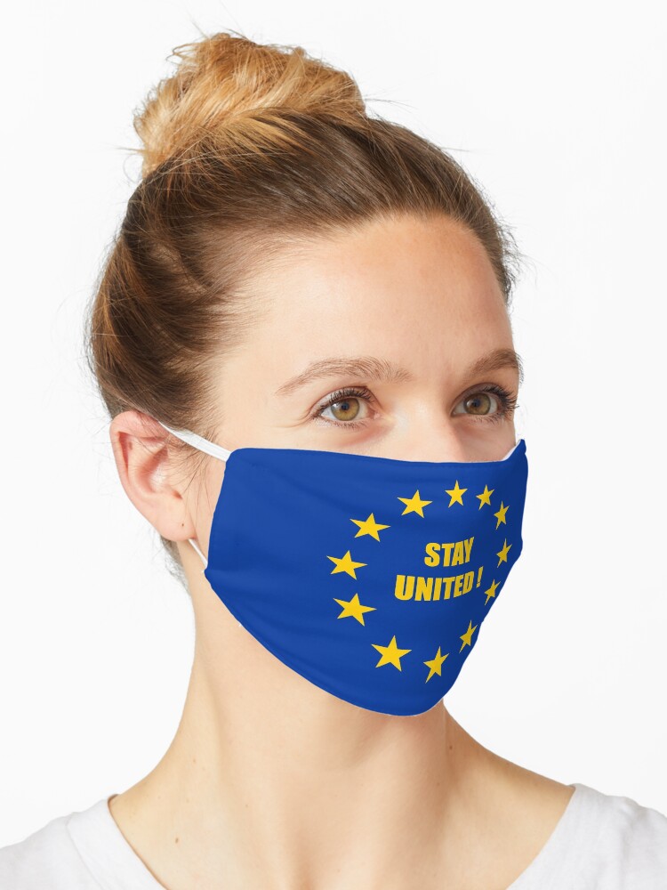 Europa Eu Sterne Europaflagge Maske Von Geogdesigns Redbubble