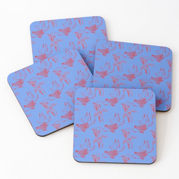 Item preview, goldfish pattern Cornflower Blue designed and sold by AnnaBaldon.