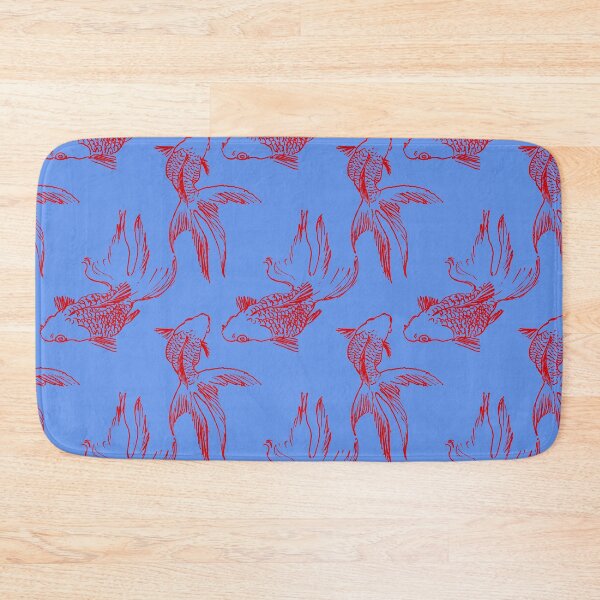 Item preview, goldfish pattern Cornflower Blue designed and sold by AnnaBaldon.