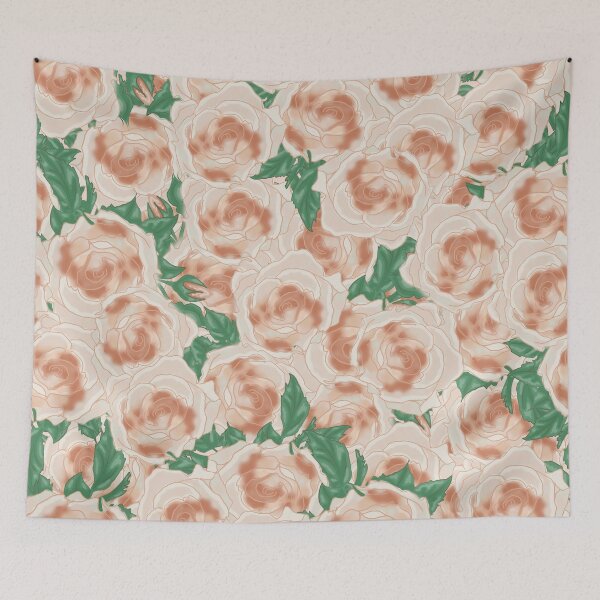 Item preview, beige roses designed and sold by AvotArt.