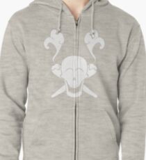 Joint Skull Zipped Hoodie