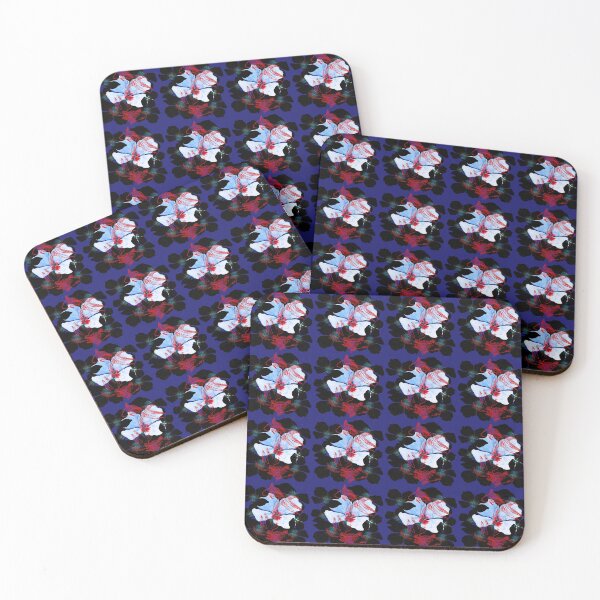 Item preview, goldfish and flowers midnight blue pattern designed and sold by AnnaBaldon.