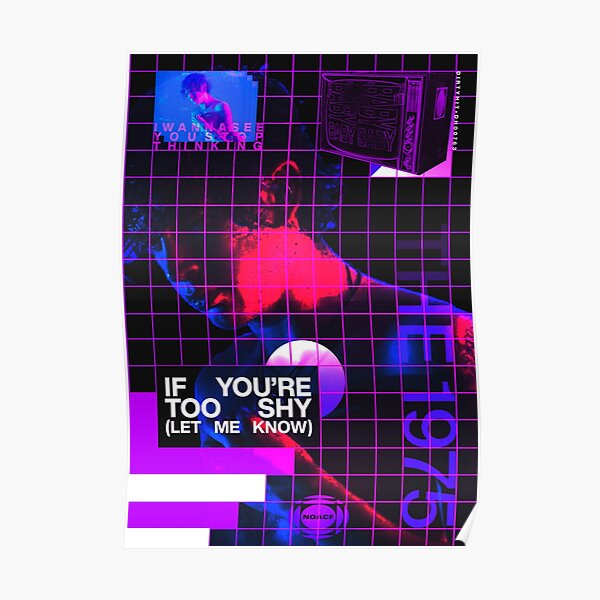 The 1975 - If You're Too Shy (Let Me Know) Design | Robbidesigns Poster