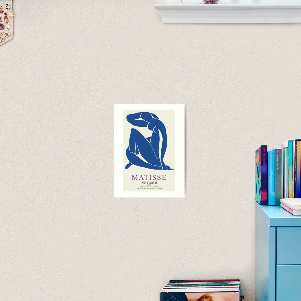 Henri Matisse Nu Bleu II (Blue Nude II) 1952 Artwork for Wall Art, Prints, Posters, Tshirts, Men, Women, Youth Art Print
