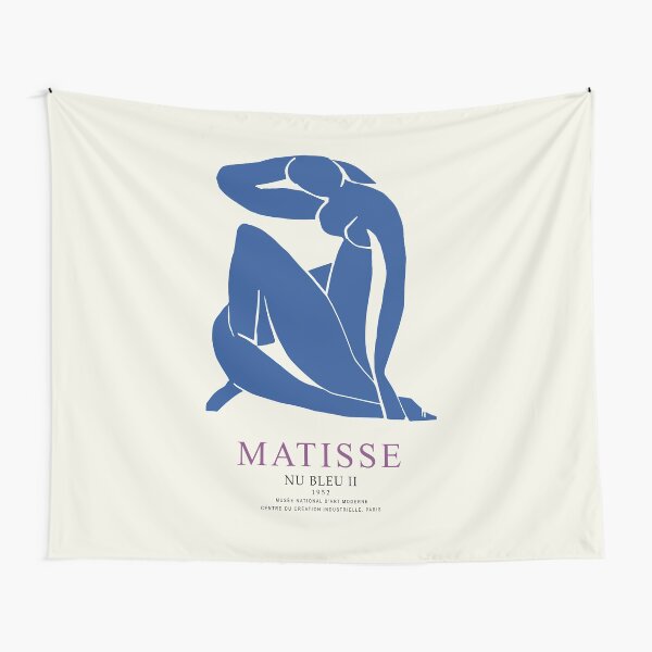 Henri Matisse Nu Bleu II (Blue Nude II) 1952 Artwork for Wall Art, Prints, Posters, Tshirts, Men, Women, Youth Tapestry
