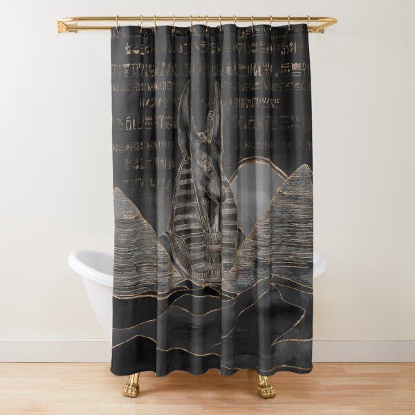 Item preview, Anubis on Egyptian pyramids landscape designed and sold by Nartissima.