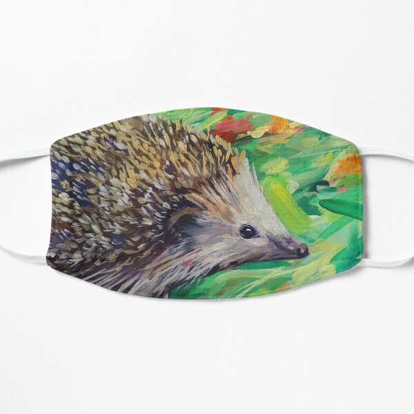 Hedgehog on a Green Field Mask