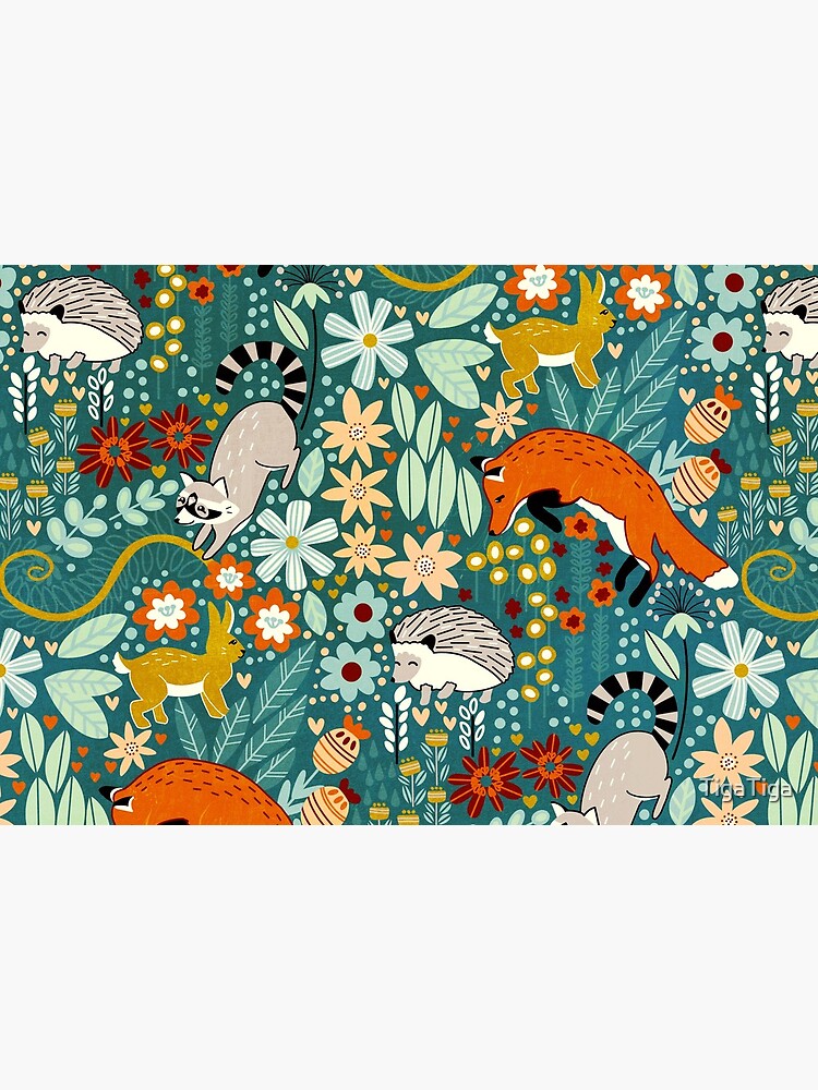Thumbnail 5 of 5, Mask, Textured Woodland Pattern designed and sold by TigaTiga.