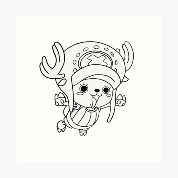 One Piece Chopper Art Print By Nuxcya Redbubble
