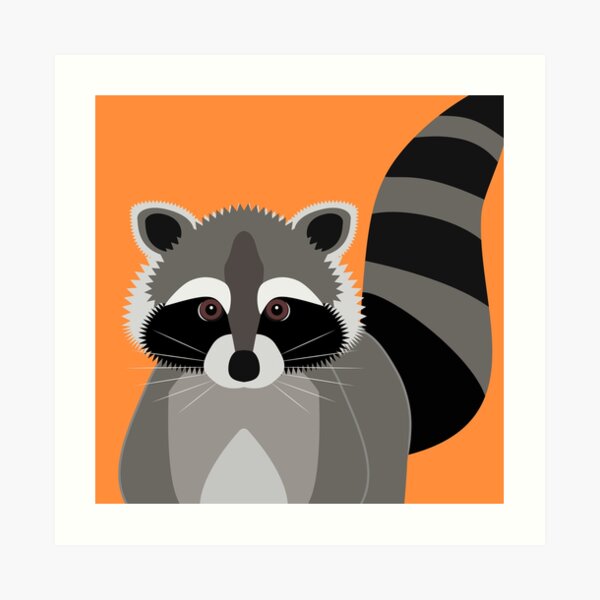 Raccoon Mischief Art Print