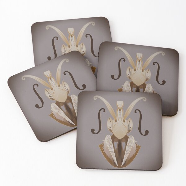 Item preview, Mantis violin on musical background designed and sold by LeBakarau.