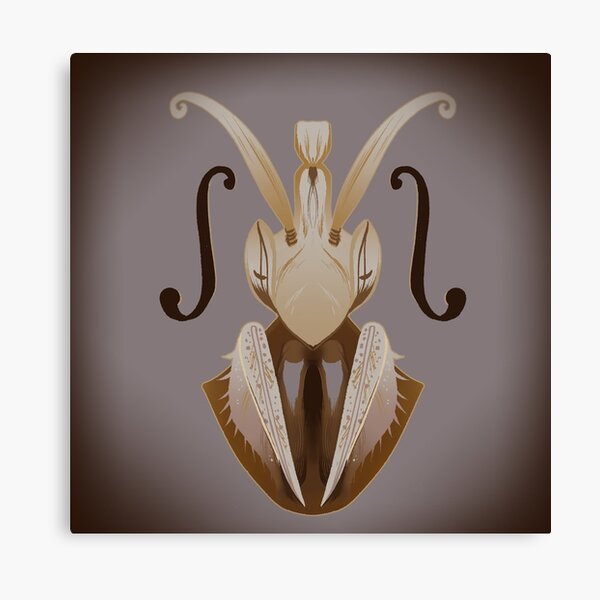 Item preview, Mantis violin on musical background designed and sold by LeBakarau.