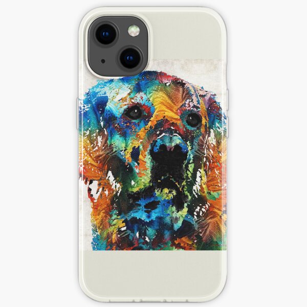 Colorful Dog Art - Heart And Soul - By Sharon Cummings iPhone Soft Case