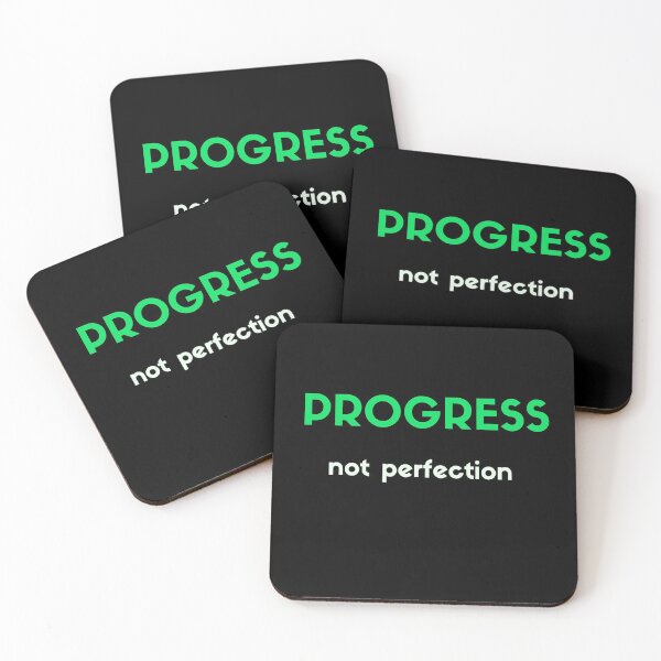 Item preview, PROGRESS NOT PERFECTION designed and sold by Inspirationmotivation.