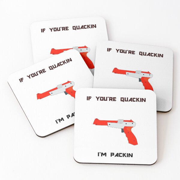 Artikelvorschau, WENN SIE QUACKIN SIND, bin ich PACKIN, LIGHT GUN NES DUCK HUNT entworfen und verkauft von Blood-Red-Merch.