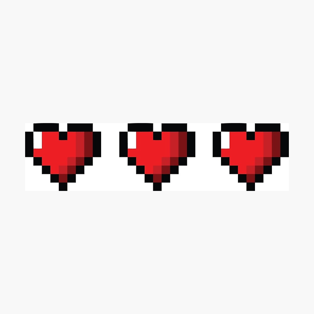 Full Life Video Game Hearts/