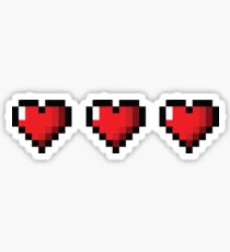 Full Life Video Game Hearts Sticker