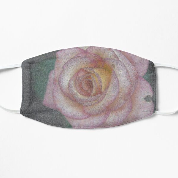 Single Pink Rose Flat Mask