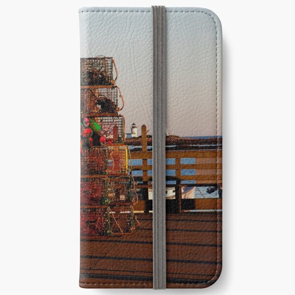Maine Lobster Traps iPhone Wallet