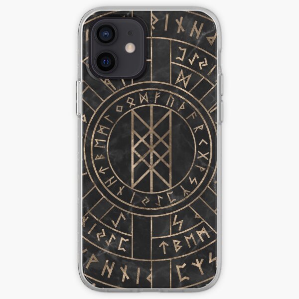 Web of Wyrd The Matrix of Fate- Marble and gold iPhone Soft Case