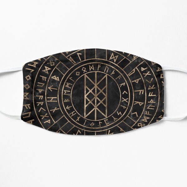 Web of Wyrd The Matrix of Fate- Marble and gold Flat Mask