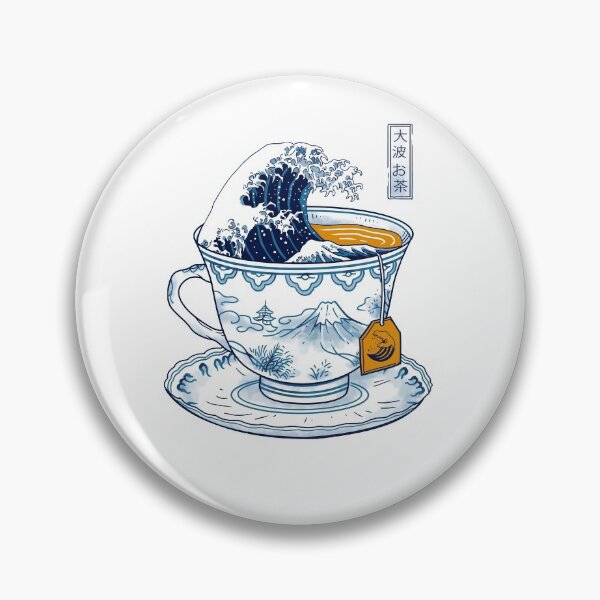 The Great Kanagawa Tea Pin
