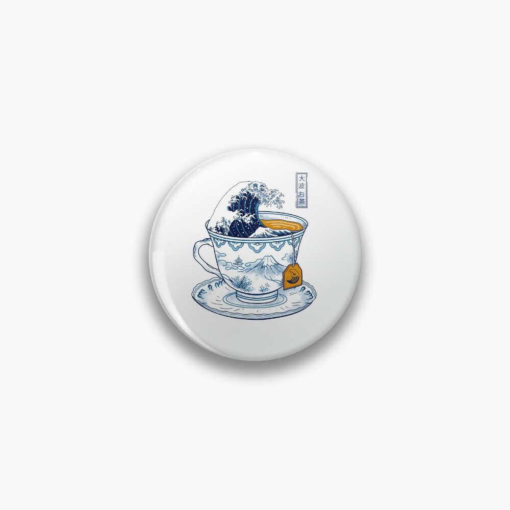 The Great Kanagawa Tea Pin