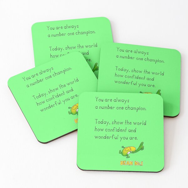 Item preview, Powerful Affirmations Bean Made Fun - Bean number one designed and sold by Justbeanhappy.