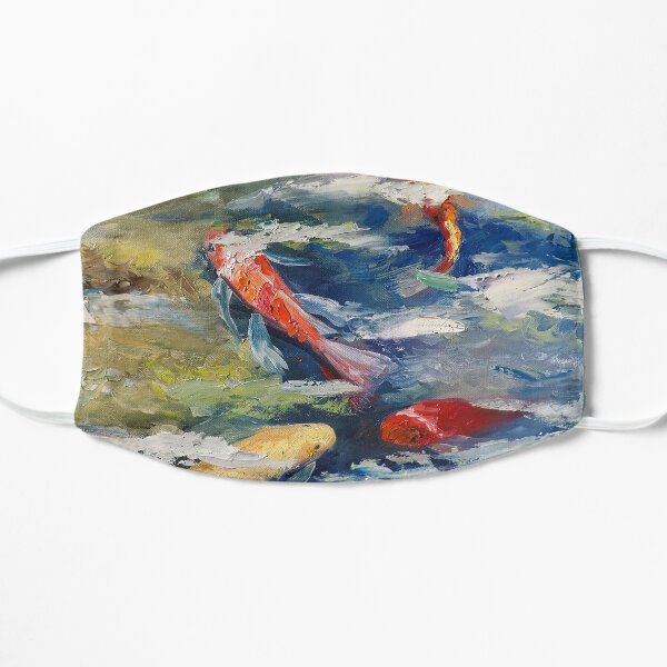 Koi Fish Oil Painting Small Mask
