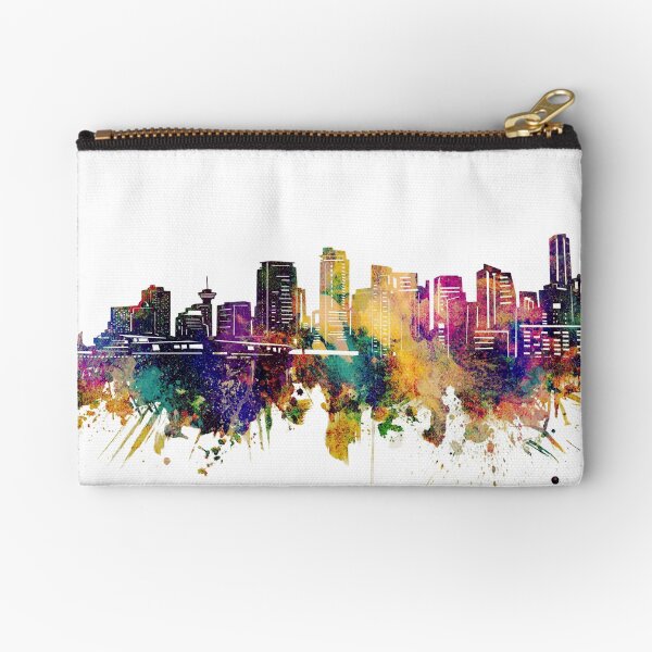 vancouver skyline Zipper Pouch