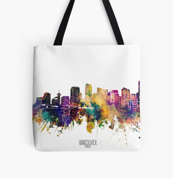 Reversible city tote discount with skyline print