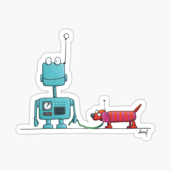 Item preview, The robot and the dog designed and sold by laureH.