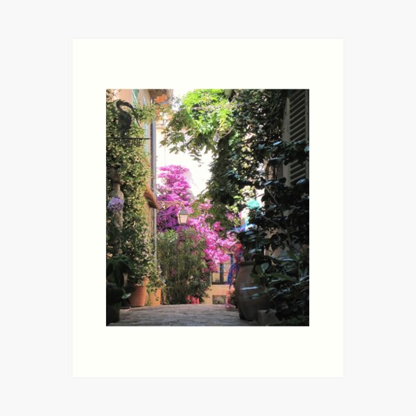 Pretty Saint Tropez France street Art Print