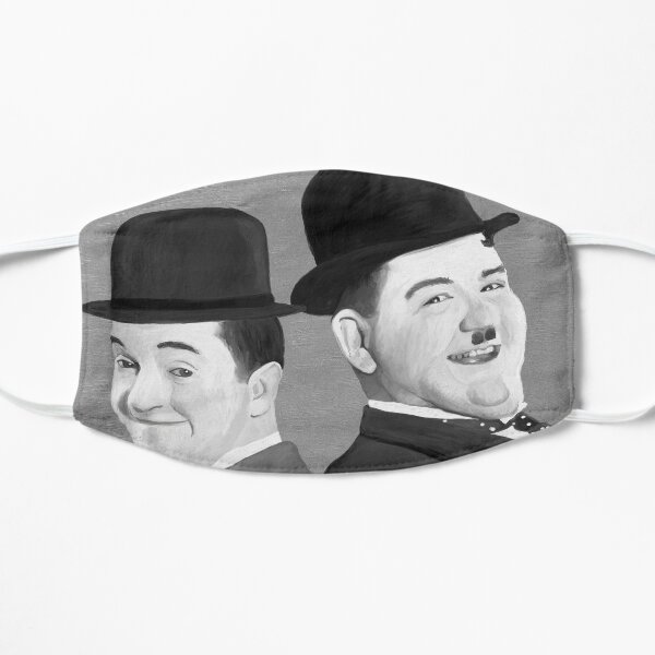 Download Laurel And Hardy Face Masks Redbubble PSD Mockup Templates