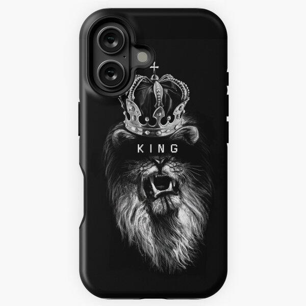 Vista previa del artículo con la obra «León, rey, corona, negro», diseñado y vendido por IvanJoh.