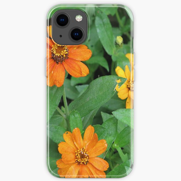 Orange and yellow daisies iPhone Soft Case