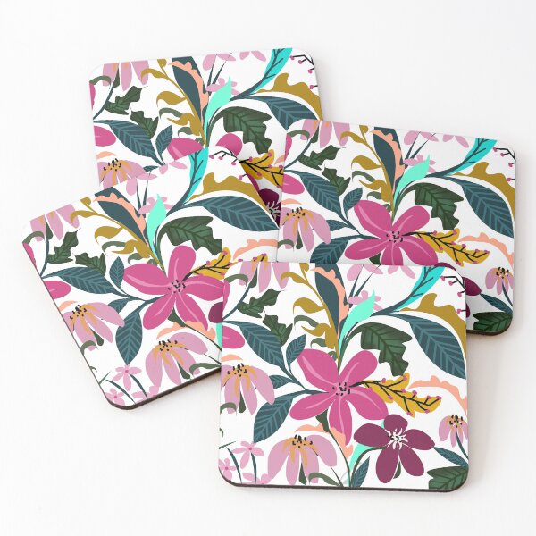 Item preview, Traditional Soft Pink Red Flower Pattern #illustration designed and sold by DSDROSE.